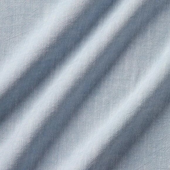 Ralph Lauren Workshirt Chambray Cotton King Size Extra Deep Fitted Sheet, Blue - Picture 11 of 12